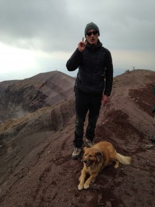 Vesuvius dog with our tour guide