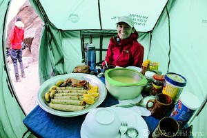 A Kili meal with bananas