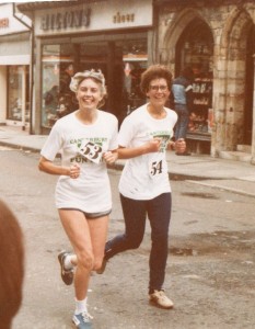 Pat & Sheila on the first ever Canterbury Fun Run