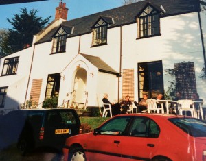 The house in 2000 when we were there before - note the plastic furniture