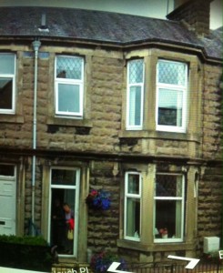 The terraced house we lived in