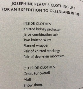 Packing list from How to Climb Mont Blanc in a Skirt