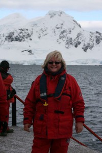 Kate's done some pretty exciting adventures of her own - here she is in Antarctica