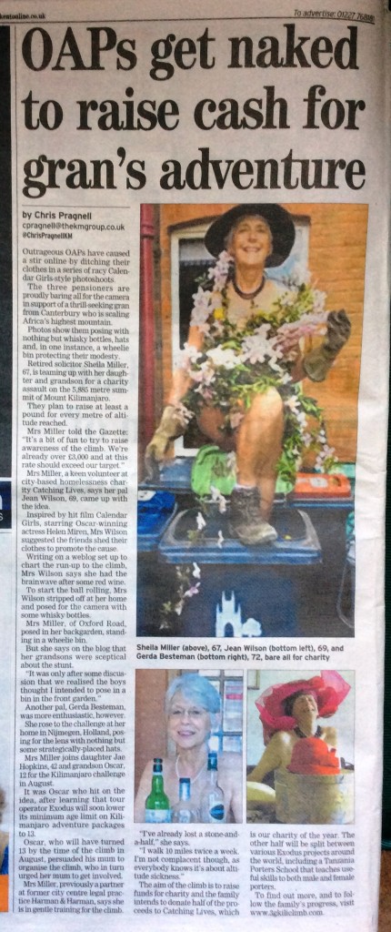 Kentish Gazette - Sheila in wheely bin