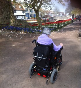 Pat out for a recce in the Westgate Gardens, Canterbury