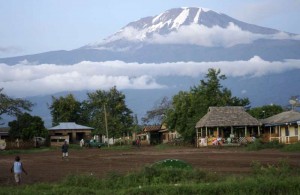 Kilimanjaro peak - it can be seen from more than 100 miles away