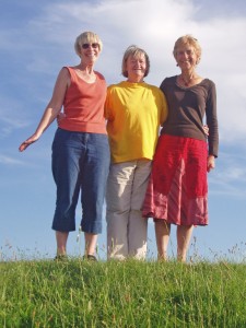 Leslie, Jan & Sheila - a happy day together