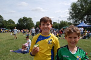 Milo & Ivor at Bedgrove Dynamos Presentation Day