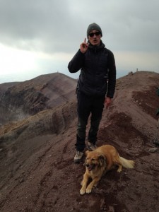 Dog who lives on Vesuvius